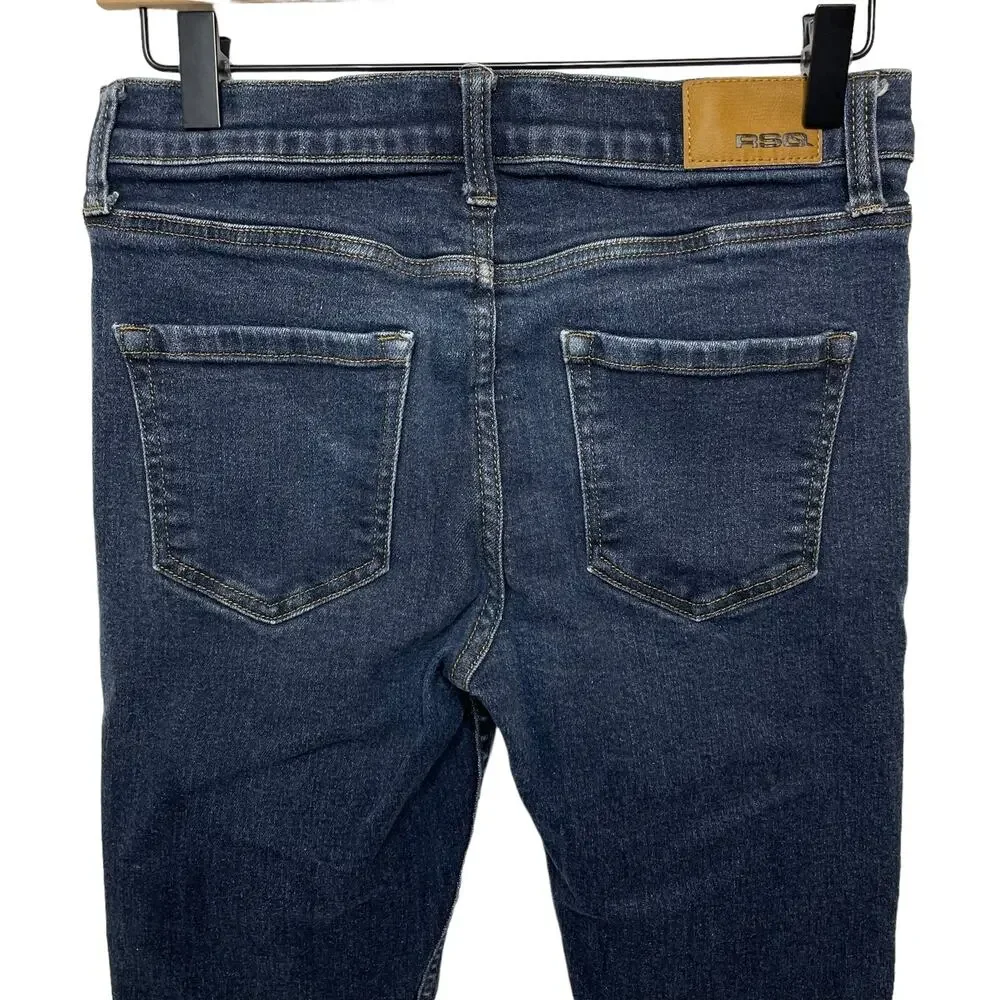 RSQ Men’s Dark Wash Skinny Jeans Denim Cotton Size 29x30